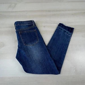 Vigoss Girls Jeans 12 The Austin Ankle Skinny Distressed Denim Button Fly - Picture 1 of 11