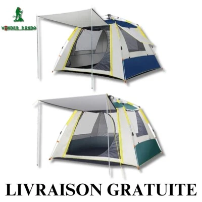Tente de camping portable ultra légère 3 personnes randonnée - Photo 1/4