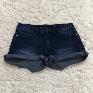 Joe’s Jeans Denim Shorts Dark Wash Raw Hem 10 Girl’s - Picture 1 of 5
