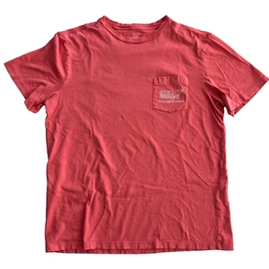 Vineyard Vines Coral Pocket Short Sleeve T-Shirt Men's Size Small - Picture 1 of 6