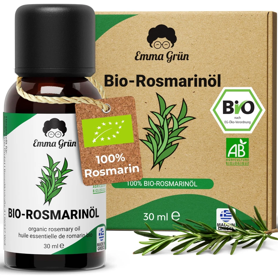 ® Bio Rosmarinöl hochdosiert 100% Naturrein - Rosemary Oil - Naturreines Rosm...