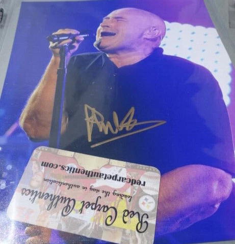 Phil Collins Signed 10x8  Certified Numbered Hologram COA ✅✅✅ Cover