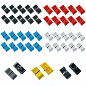 10 Stück Mixer Fader Regler Kappen 4 mm Druckknopf Abdeckungen Ersatz Ersatzteile - Bild 1 von 18