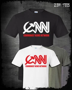 CNN Kommunist News Network Shirt lustig Tabloid gefälschte Unternehmensmedien Trump Betrug - Bild 1 von 5
