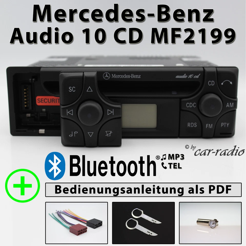 Mercedes Audio 10 CD MF2199 MP3 Bluetooth Autoradio Audio-Streaming Radio Set - Bild 1 von 4