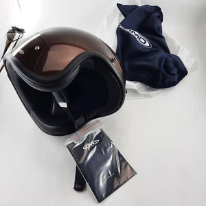 Casco Jet DMD Vintage Bronce Brillante E13 22R 059342/J 132762 Clase Retro Italiana - Imagen 1 de 9