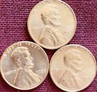 1959-P Lincoln Memorial Cent Bu Penny Us Coin - Lot Of Three