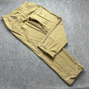 Bill's Khakis Pants Men 36 x 33 Beige Tan Pleated Cuffed Classic M2P Chinos b097 - Picture 1 of 21