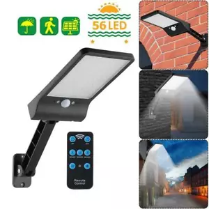 1x Solar Flutlichter LED Lampen Bewegungssensor Im Freien Mit Fernbedienung - Bild 1 von 12