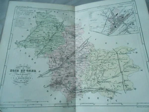 Carte département de Loir et Cher en couleur 19ème - Foto 1 di 1