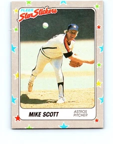 Mike Scott #89 Houston Astros 1988 Fleer Star Stickers Near Mint or Better - Picture 1 of 2