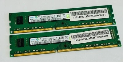2 x 4GB (8GB Kit) Samsung M378B5273DH0-CK0 PC3-12800U 1600MHz Computer Memory - Image 1 of 4
