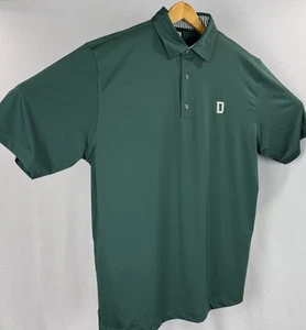 Darmouth College Polo Footjoy Mens 2XL Big Green SS Stretch Dry Golf Sports - Picture 1 of 13