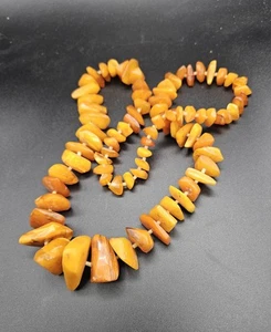 Grobe Butterscotch Baltischer Bernstein Halskette - Bild 1 von 2