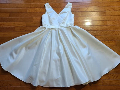 Youth Ivory Ball Gown by David's Bridal Ivory/Champagne Sz. 14 Flower Girl - Image 1 of 4