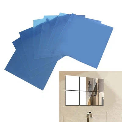  6 Pcs Wohndekoration Spiegelkacheln Wandtattoo Selbstklebend Selbstklebende - Bild 1 von 4