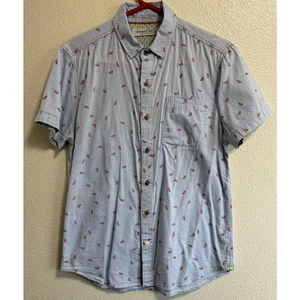 Sovereign Code Mens Sz S Button-Up Shirt Watermelon Print Summer Vacation Resort - Picture 1 of 10