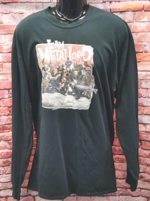Port & Company T-Shirt Men's 2XLT Black Team Metal Lord Movie Graphic Crew Neck - Image 1 of 4
