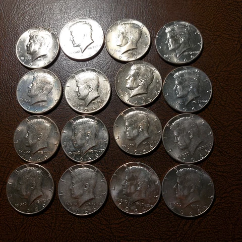 1966 P Kennedy Half Dollar 40% SILVER  AU/UNC  ( One Coin ) ***FREE SHIPPING*** Cover