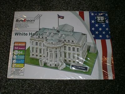 3D WHITE HOUSE PUZZLE BY BUILDREAM NEW SEALED BOX Free Shipping! - Image 1 of 2