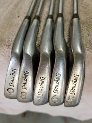 Vintage Spalding ELITE CENTURION 5-9 IRONS RH MEN Steel S Flex - Image 1 of 4