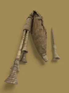 Zampogna Ciaramella scena arte presepiale 20 Cm Zampognari  Napoletano  krippe - Foto 1 di 14