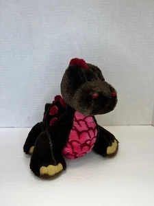 GANZ Webkinz CoCoa Dinosaur 8" Plush Toy Stuffed Animal Brown Red HM338 - Picture 1 of 7