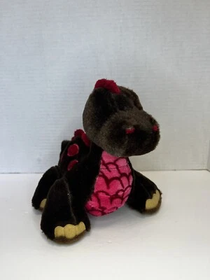 GANZ Webkinz CoCoa Dinosaur 8" Plush Toy Stuffed Animal Brown Red HM338 - Image 1 of 4