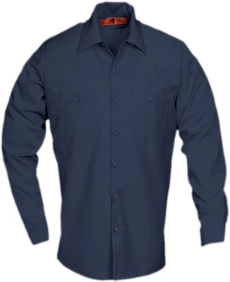 工装衬衫工业制服两个口袋长袖 REED 聚酯纤维/棉 — 第 1/4 张图片