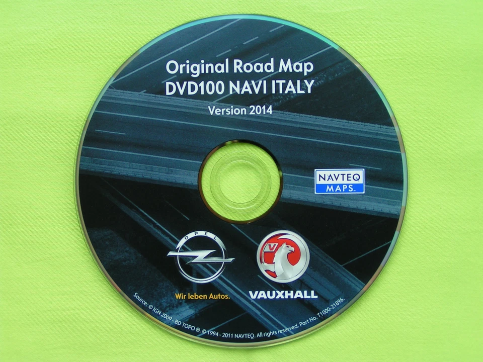 DVD NAVIGATION VAUXHALL OPEL DVD 100 NAVI ITALIEN ITALY 2014 ANTARA CORSA D - Bild 1 von 1