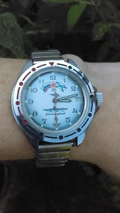 VOSTOK Komandirskie Russian NAVY Amphibia Mechanical USSR RARE WATCH(READ INFO) - Picture 1 of 9