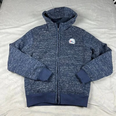 G-III Sports NBA Hooded Jacket Teens Size M 12-14 76ers Front Pockets Full Zip - Image 1 of 4