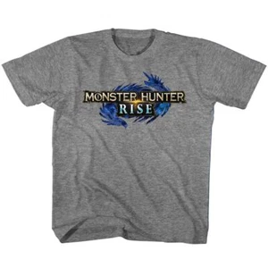 Kids Monster Hunter Rise Logo Gaming Shirt - Picture 1 of 2
