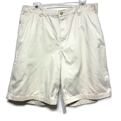 Pantalones Cortos Chinos Charter Club Para Hombre Talla 36 Crema Tostado Frente Plano Foto 1 de 4