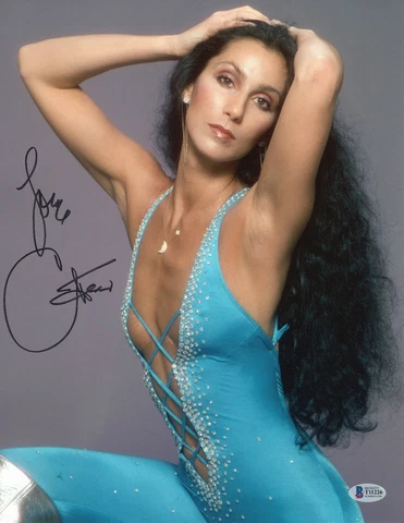 WOW CHER SIGNED AUTHENTIC AUTOGRAPH 11X14 PHOTO BECKETT BAS COA  31 Cover
