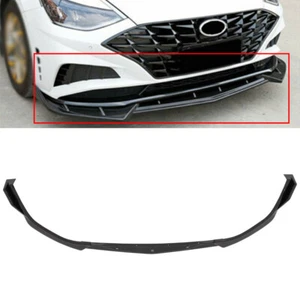 For 2020-2021 Hyundai Sonata Bright Black Front Bumper Lip Body Kit Spoiler - Picture 1 of 1