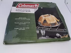 Coleman Camp Stove 4 Slice Toaster Aluminum Foldable - Picture 1 of 2