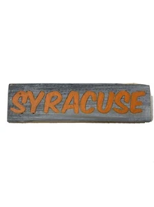 Custom Wood Syracuse Sign 4 by 14 - Picture 1 of 5