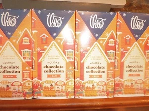 Theo Holiday Chocolate Collection LOT OF 4 - 4 Bars Fair Trade & Organic 11.2oz - Picture 1 of 1