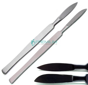 2 Pcs Scalpel Handle W/ Blade 15cm & 16cm End 4cm Dental Surgical Instruments - Picture 1 of 3