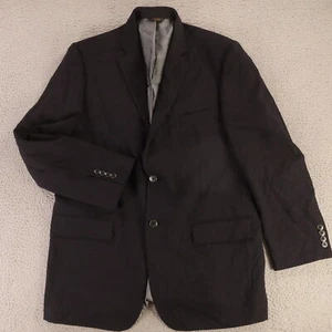 Hopsack Jacket XL XLT Blue 100% Wool Blazer Sport Coat Wilke-Rodriguez 46L - Picture 1 of 15