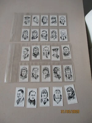 Lambert & Butler Famous British Airmen & Airwomen 1935 Fulls Set of 25 Cards - Image 1 of 4
