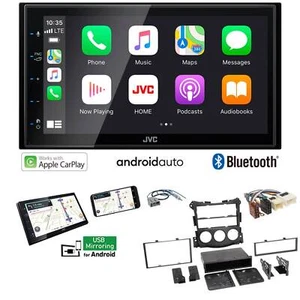 JVC 2-DIN Autoradio Apple CarPlay Android Voiture pour Nissan 370 Z à partir de 2009 noir - Photo 1/8