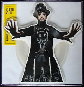 CULTURE CLUB Shape PICTURE DISC Runaway Train Vinyl RECORD STORE DAY 2019 - Picture 1 of 3