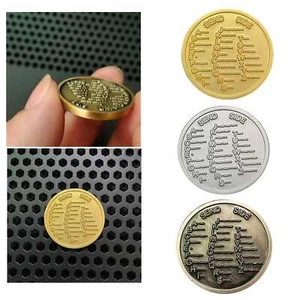 New CW Training Coin Morse Code Training Coin Amateur Radio Novice Key Practice - Picture 1 of 8