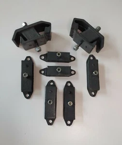 FITS SUZUKI LJ 80 SET OF MOUNTINGS ENGINE , GEAR BOX AND TRANSFER CASE 8 PIECES - Picture 1 of 7
