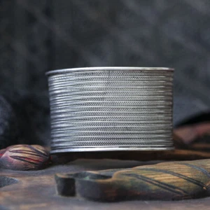 ETHNIC TRIBAL MIAO HMONG HANDMADE BANGLE BRACELET/ JB030 - Picture 1 of 5