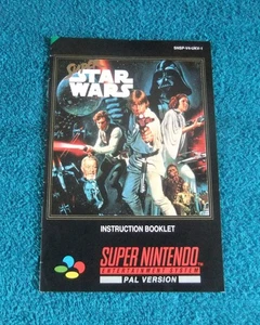 SUPER STAR WARS SUPER NINTENDO / SNES INSTRUCTION BOOKLET / MANUAL * VGC * - Picture 1 of 3