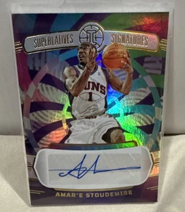 Carta Autografo Amar'e Stoudemire 2021-22 Illusioni Superlative Firme - Foto 1 di 2
