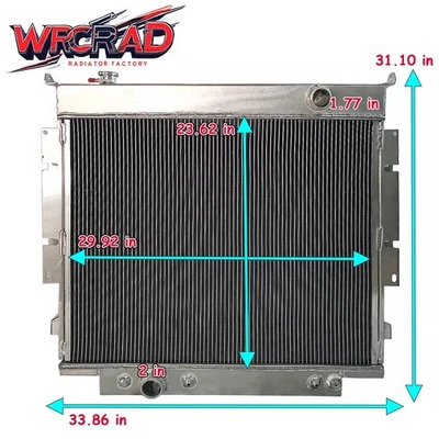 Super Duty Radiator for 1983-1994 Ford F59 F250 F350 F150 6.9L 7.3L V8 1993 1992 - Image 1 of 4
